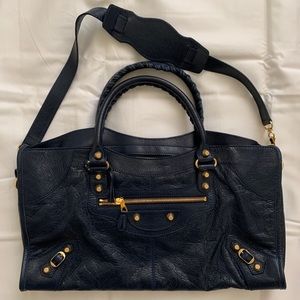 Balenciaga City large gold hardware